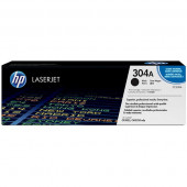 HP 304A (CC530A) Black Original LaserJet Toner Cartridge (3,500 Yield) - Design for the Environment (DfE), TAA Compliance CC530A