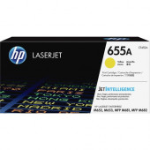 HP 655A (CF452A) Toner Cartridge - Yellow - Laser - 10500 Pages - 1 Each - TAA Compliance CF452A