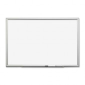 3m Porcelain Dry Erase Board, Magnetic (48" x 36" x 1") with 4 Dry Erase Markers DEP4836A