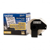 Brother DK1240 - Large Multi-Purpose White Paper Labels - 600 Label(s) - 2" Width x 4" Length - Direct Thermal - White - 1 / Roll DK1240