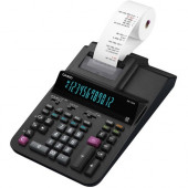 Casio DR-120R Printing Calculator - Dual Color Print - 3.5 lps - Two-color Printing, Independent Memory, Plastic Key, Large Display, Key Rollover - 12 Digits - AC Adapter Powered - 4.4" x 8.1" x 14.8" - Black - Desktop DR120R-BK