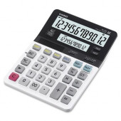 Casio D-220 Dual Display Calculator - Dual Display, Key Rollover, Large LCD, Double Zero, Dual Power, Battery Backup, Auto Power Off - Battery/Solar Powered - 1.4" x 5.3" x 7.4" x 10.2" - White - 1 Each DV-220