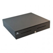 Apg Cash Drawer 4000 Series 1816 Cash Drawer - 5 Bill - 5 Coin - 2 Media Slot - Serial - Black - TAA Compliance JB484A-BL1816-C