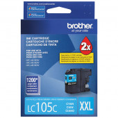 Brother Super High Yield Cyan Ink Cartridge (1,200 Yield) - TAA Compliance LC105C