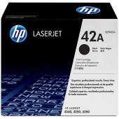 HP 42A (Q5942A) Black Original LaserJet Toner Cartridge (10000 Yield) - Design for the Environment (DfE), TAA Compliance Q5942A