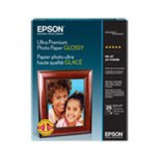 Epson Ultra Premium Inkjet Photo Paper - 96% Opacity - 8" x 10" - 305 g/m² Grammage - Glossy - Bright White S041946