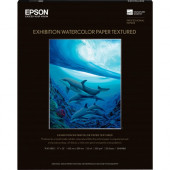 Epson Exhibition Fine Art Paper - 100% Opacity - ANSI C - 17" x 22" - 310 g/m&#178; Grammage - Watercolor Textured - 25 Sheet S045488