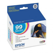 Epson No. 99 Original Ink Cartridge - Inkjet - Cyan, Magenta, Yellow, Light Cyan - 1 Each - TAA Compliance T099920-S