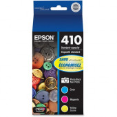 Epson DURABrite Ultra 410 Original Ink Cartridge - Photo Black, Cyan, Magenta, Yellow - Inkjet - Standard Yield - 300 Pages Color, 2100 Pages Photo Black - 4 / Pack T410520-S