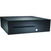 Apg Cash Drawer Series 100 1616 Cash Drawer - 2 Media Slot - USB, - Steel, ABS Plastic - Black - 4.9" Height x 16" Width x 16.8" Depth - TAA Compliance T554A-BL1616-C