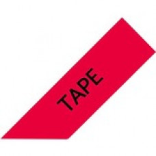 Brother P-touch TZe-461 Black Print on Red Label Tape 1.4" (36mm) wide x 26.2'' (8m) long - 1 27/64" Width x 26 1/4 ft Length - Rectangle - Black on Red - TAA Compliance TZE461CS