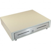 Apg Cash Drawer Vasario 1616 Cash Drawer - 5 Bill - 5 Coin - 2 Media Slot - USB, - White - 3.8" Height x 16.2" Width x 16.3" Depth - TAA Compliance VB554A-AW1616