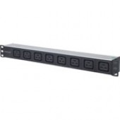 Intellinet Network Solutions 19 Inch 1U Rackmount Power Distribution Unit (PDU), 8 C19 Output, Removable Power Cable, Rear C20 Input - 6.6 ft (2 m) Power Cord 163613