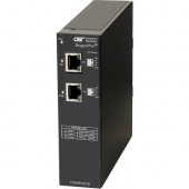 Omnitron Systems RuggedNet Industrial Unmanaged 60W Gigabit PoE Extender with Booster Technology - 1 RJ-45 PoE/PD + 1 RJ-45 PoE/PSE, Lifetime Warranty 2201-11Z