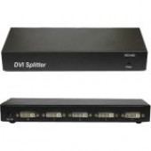 4XEM 4-Port DVI Video Splitter 1900x1200 - 350 MHz to 350 MHz - DVI In - DVI Out 4XDVI4