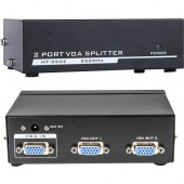 4XEM 2-Port VGA Splitter 350 MHz - 350 MHz to 350 MHz - 2048 x 1536 - 213 ft Maximum Operating Distance - VGA In - VGA Out 4XVGASP3502