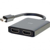 C2g 4K Mini DisplayPort to HDMI Monitor Splitter - Dual Monitor Hub - 3840 &#195;ÃÂÃÂ 2160 - HDMI Out 54292