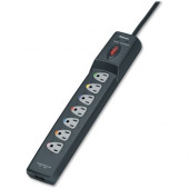 Fellowes 7 Outlet Power Guard Surge Protector with 12&#39;&#39; cord - 7 x AC Power - 1600 J - Phone/DSL 99111
