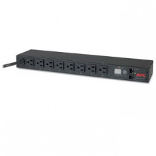 APC Metered Rack PDU AP7800B - Power distribution unit (rack-mountable) - AC 100/120 V - input: NEMA 5-15 - output connectors: 8 (NEMA 5-15) - 1U - 12 ft cord - for P/N: SMTL1000RMI2UC, SMX1000C, SMX1500RM2UC, SMX1500RM2UCNC, SMX750C, SMX750CNC AP7800B