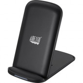 Adesso 10W Max Qi-Certied 2 Coils Wireless Charging Foldable Stand - 5 V DC, 9 V DC Input - Input connectors: USB AUH-1020