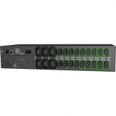 Server Technology PRO1 C1S24BP-0AAA4A6 24-Outlets PDU - Switched - C20 Inlet - 18 x IEC 60320 C13, 6 x IEC 60320 C19 - 230 V AC - Network (RJ-45) - 2U - Horizontal - Rack Mount - Rack-mountable C1S24BP-0AAA4A6