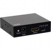 C2g HDMI Audio Extractor with TOSLINK, SPDIF and 3.5mm - 4K 60Hz - HDMI In - HDMI Out - Nickel, Gold Plated - Metal 41003