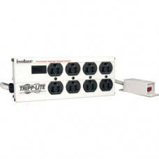 Tripp Lite Isobar Ultra Surge 9in Remote On/Off Switch 8 outlet 12'' Cord 3840 Joules - Receptacles: 8 x NEMA 5-15R - 3840J - TAA Compliance IB8RM