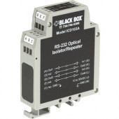 Black Box DIN Rail Repeater with Opto-Isolation, RS-232 - TAA Compliance ICD103A