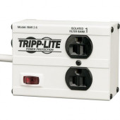 Tripp Lite Isobar Surge Protector Metal 2 Outlet 6&#39;&#39; Cord 1410 Joules - Receptacles: 2 x NEMA 5-15R - 1410J - TAA Compliance ISOBAR2-6