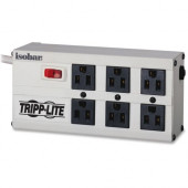Tripp Lite Isobar Surge Protector Metal 6 Outlet 6&#39;&#39; Cord 3330 Joules - 6 x NEMA 5-15R - 1440 VA - 3330 J - 120 V AC Input - 120 V AC Output - TAA Compliance ISOBAR6