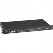 Black Box Outlet-Managed PDU - 1U, 20-Amp, Single-Circuit, 120-VAC, 8-Outlet - Managed - IEC 60320 C20 - 8 x NEMA 5-15R - 100 V AC, 120 V AC - Network (RJ-45) - 1U - Rack Mount - Rack-mountable - TAA Compliant - TAA Compliance MPSH8-S20-120V