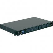 Panduit P08E14M Horizontal Intelligent Power Distribution Unit - Monitored/Switched - NEMA 5-15P - 8 x NEMA 5-20R - 120 V AC - 1U - Horizontal - Rack Mount - Rack-mountable - TAA Compliance P08E14M
