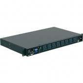 Panduit P08E15M Horizontal Intelligent Power Distribution Unit - Monitored/Switched - NEMA 5-20P - 8 x NEMA 5-20R - 120 V AC - 1U - Horizontal - Rack Mount - Rack-mountable - TAA Compliance P08E15M