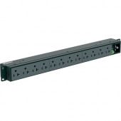 Panduit P12B30M Horizontal Basic Power Distribution Unit - Basic - NEMA L5-20P - 12 x NEMA 5-20R - 120 V AC - 1U - Horizontal - Rack Mount - Rack-mountable - TAA Compliance P12B30M