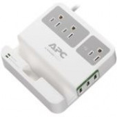 APC SurgeArrest Essential - Surge protector - AC 120 V - output connectors: 6 P3U3