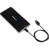 Sabrent Portable Battery Charger - 12000mAh - For Smartphone, Tablet PC, iPhone - 12000 mAh - 3.10 A - 5 V DC Output - 5 V DC Input - 2 x - Black PB-W120-PK20
