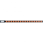 Middle Atlantic Products PDT-1615C-NS 16-Outlets Power Strip - NEMA 5-15P - 16 x NEMA 5-15R - 9 ft Cord - 15 A Current - Rack-mountable PDT-1615C-NS