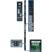 Tripp Lite 3-Phase PDU Switched 28.8kW 220/230/240V 12 C13; 12 C19 Hardwire - Switched - Hardwired - 12 x IEC 60320 C13, 12 x IEC 60320 C19 - 380 V AC, 400 V AC, 415 V AC - Network (RJ-45) - 0U - Vertical - Rack Mount - Rack-mountable - TAA Compliant - TA