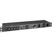 Tripp Lite PDU Hot Swap with Manual ByPass 200-240V 10A 6 C13 2 C14 1URM - Manual Bypass - IEC 60320 C14 - 6 x IEC 60320 C13 - 230 V AC - 1U - Horizontal - Wall-mountable, Rack-mountable - Hot-swappable PDUBHV101U