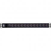 ATEN PE0212 12-Outlet PDU - Basic - NEMA L5-20P, NEMA 5-20P - 12 x NEMA 5-20R - 120 V AC - 1U - Vertical - Rack Mount - Rack-mountable PE0212A