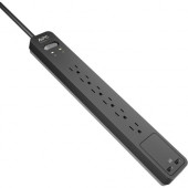 APC Essential Surgearrest PE6U2 - Surge protector - AC 120 V - output connectors: 6 - 6 ft cord - black PE6U2