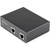 Startech.Com Industrial Gigabit Ethernet PoE Injector 30W 802.3at PoE+ Midspan 48V-56VDC Power Over Ethernet Injector Adapter -40C to +75C - Industrial Gigabit Ethernet PoE Injector - Power over Ethernet Injector - Up to 30W of pwr (midspan) to IEEE 802.3