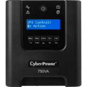 CyberPower Smart App Sinewave PR750LCD 750VA Pure Sine Wave Mini-Tower LCD UPS - Mini-tower - 8 Hour Recharge - 6 Minute Stand-by - 110 V AC Input - 120 V AC Output - 6 x NEMA 5-15R - ENERGY STAR, RoHS Compliance-ENERGY STAR; RoHS Compliance PR750LCD
