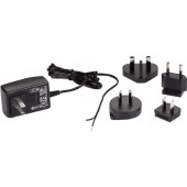Black Box 120-VAC/12-VDC Wallmount Power Supply with Bare Leads - 6 W Output Power - 120 V AC, 230 V AC Input Voltage - 12 V DC Output Voltage PS1003-R2