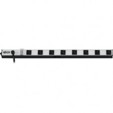 Tripp Lite Power Strip 120V 5-15R 8 Outlet 10'' Cord 24" Length Vertical - NEMA 5-15P - 8 x NEMA 5-15R - 10 ft Cord - 15 A Current - 120 V AC Voltage - 1800 W - Vertical Rackmount, Horizontal Rackmount PS240810