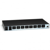 Black Box 8-Outlets PDU - C20 Inlet - 8 x IEC 60320 C13 - 230 V AC - Network (RJ-45) - 1U - Horizontal - Rack-mountable PS582A-R2