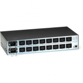 Black Box 16-Outlets PDU - IEC 60320 C14 - 16 x IEC 60320 C13 - 230 V AC - Network (RJ-45) - 2U - Horizontal - Rack-mountable - TAA Compliance PS583A-R2