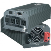 Tripp Lite Compact Inverter 1000W 12V DC to 120V AC 4 Outlets 5-15R - 12V DC - 120V AC - Continuous Power:1000W - TAA Compliance PV1000HF