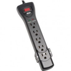 Tripp Lite Surge Protector Power Strip 120V 7 Outlet 7'' Cord 2450 Joule Black TAA - 7 x NEMA 5-15R - 1800 VA - 2450 J - TAA Compliant - RoHS, TAA Compliance SUPER7BTAA
