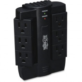 Tripp Lite Surge Protector Swivel 6 Outlet Wallmount Direct Plug In 120V BK - 6 x NEMA 5-15R - 1500 J - 120 V AC Input - 120 V AC Output - RoHS, TAA Compliance SWIVEL6